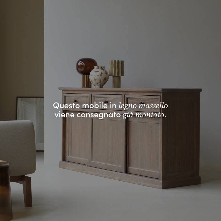 Roma - Credenza in pino massello 170 cm