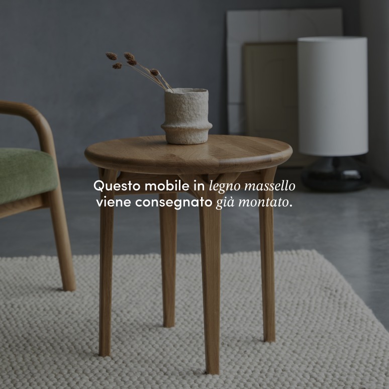 Clara - Tavolino in rovere massello