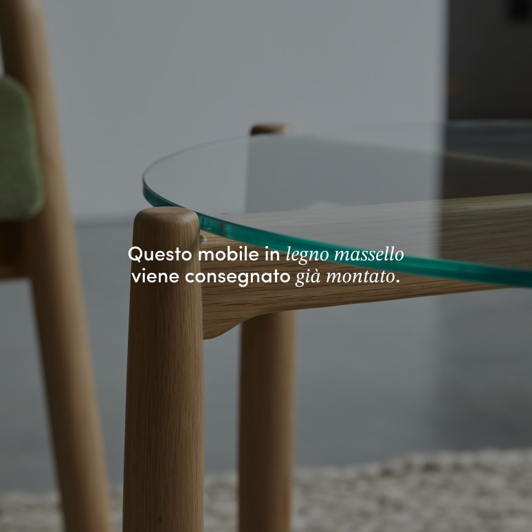 Nori - Tavolino in rovere massello