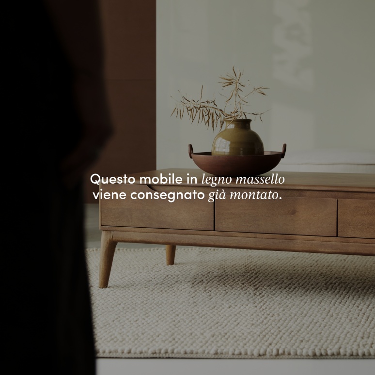 Gabrielle - Tavolino in mango massello Gabrielle