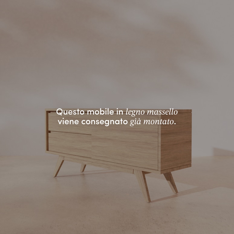 Esmée - Mobile TV in rovere massello 130 cm