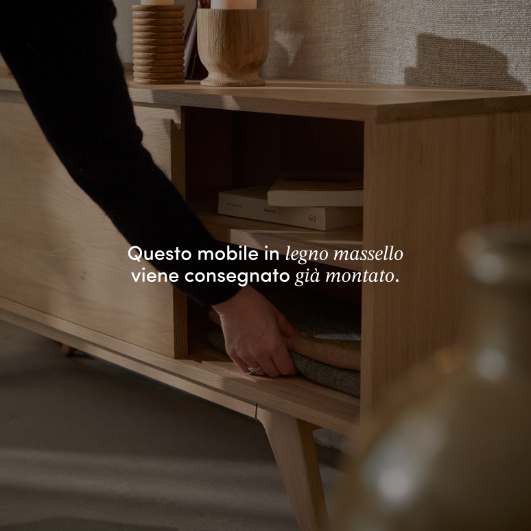 Esmée - Mobile TV in rovere massello 130 cm