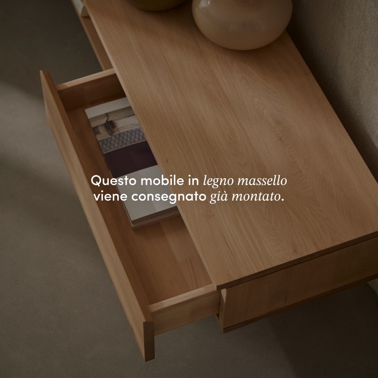 Esmée - Mobile TV in rovere massello 180 cm