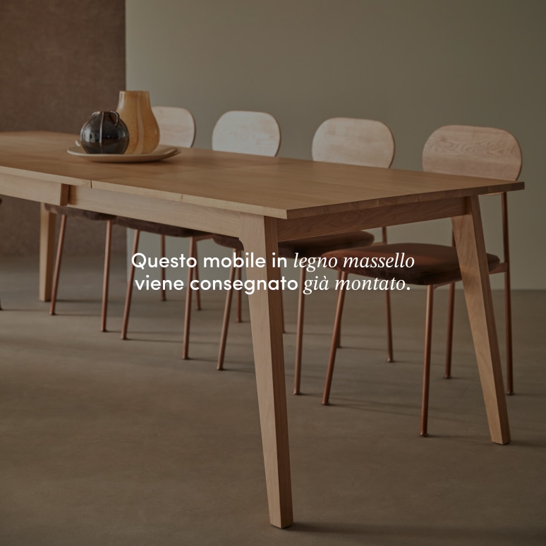 Esmée - Tavolo allungabile in rovere massello per 6-12 persone