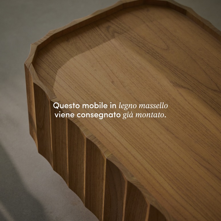 Andréa - Tavolino in mindi massello