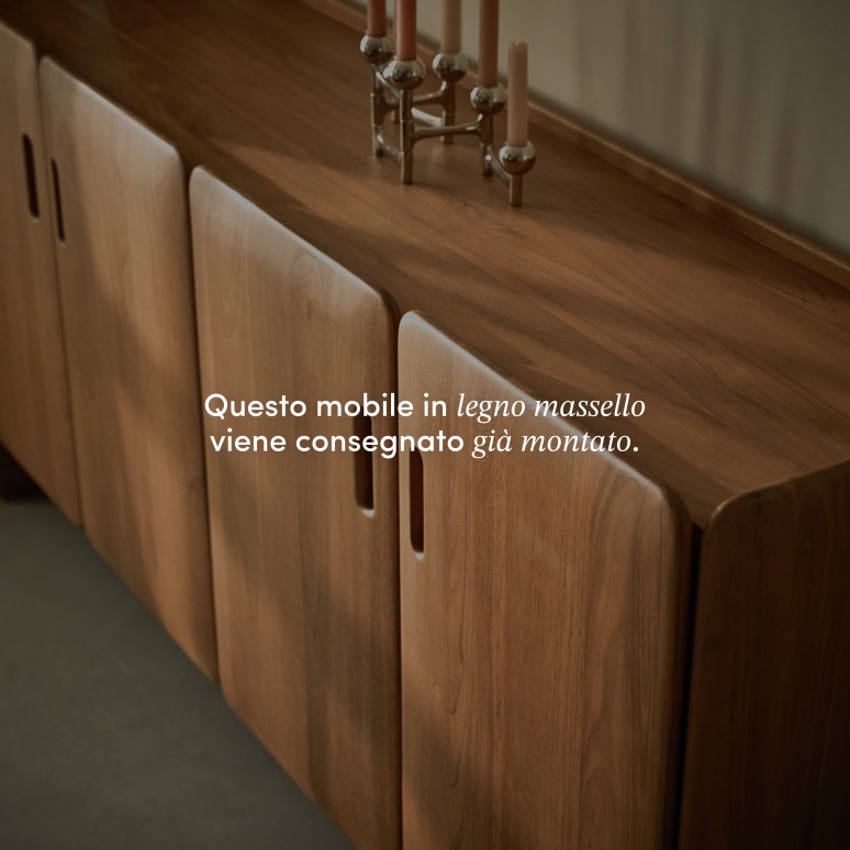 Marco - Credenza in teak massello 180 cm