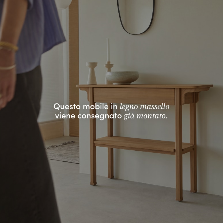 Elie - Consolle in mogano massello