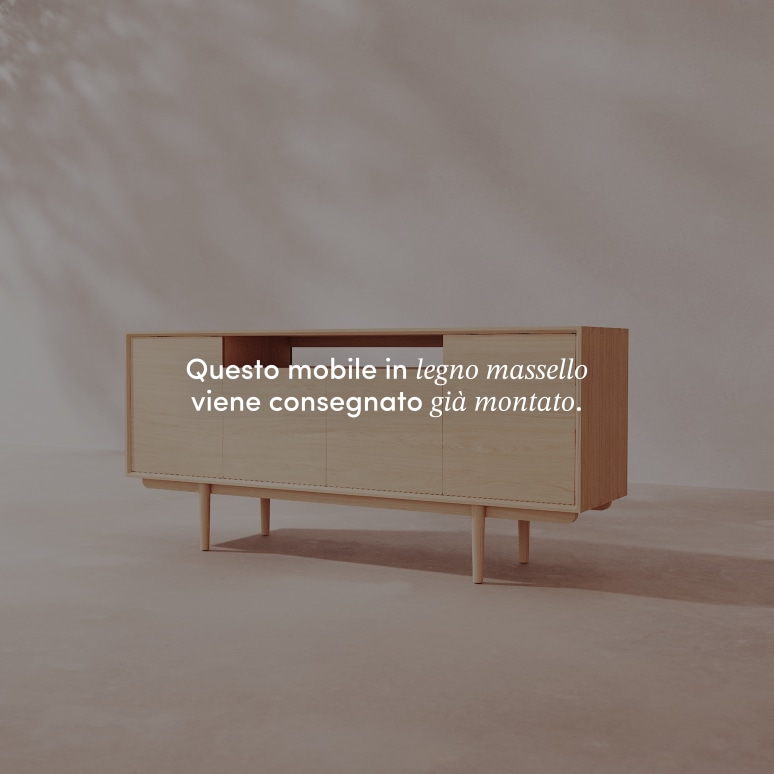 Ellie - Buffet in rovere massello 180 cm