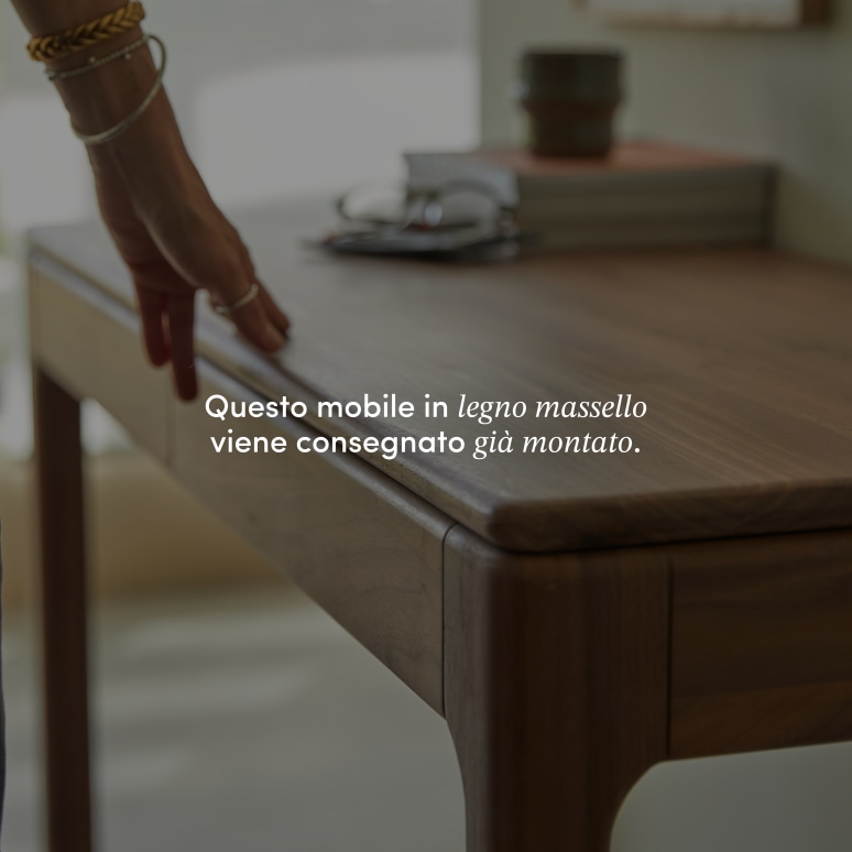 Arto - Scrivania in noce massello