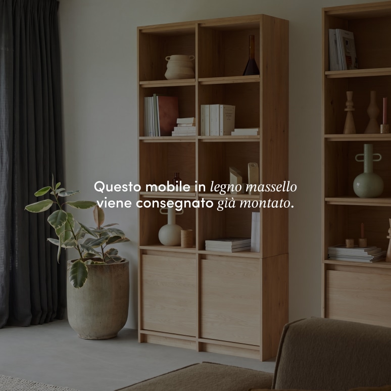 Aliette -  Libreria in rovere massello
