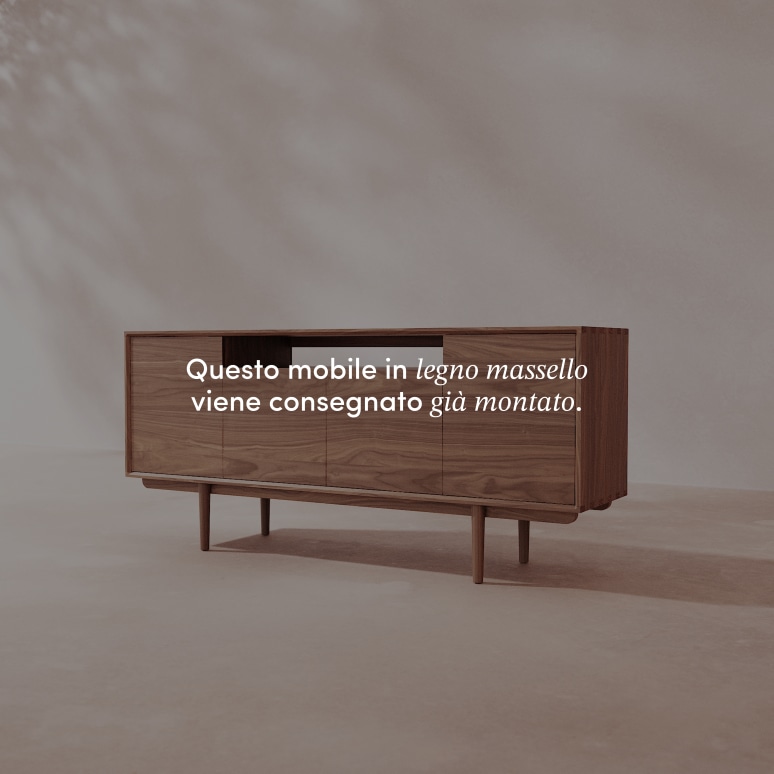 Elllie - Buffet in noce massello 180 cm