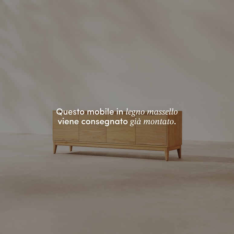Gabrielle - Mobile TV in mango massello chiaro 160 cm