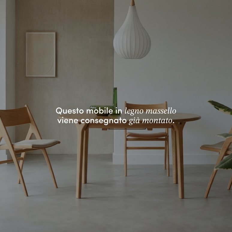 Clara - Tavolo allungabile in rovere massello rotondo 4-8 persone