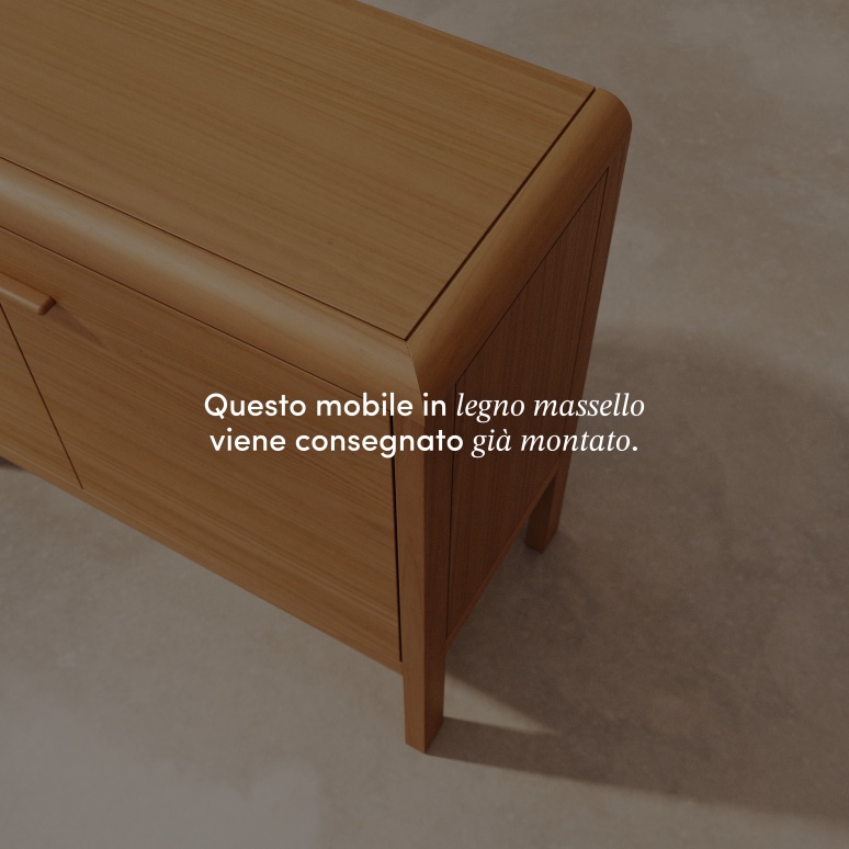 Livia - Buffet in mogano massello 100 cm