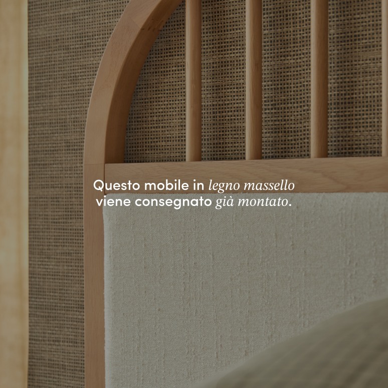 Colin - Testiera in rovere massello 160 cm