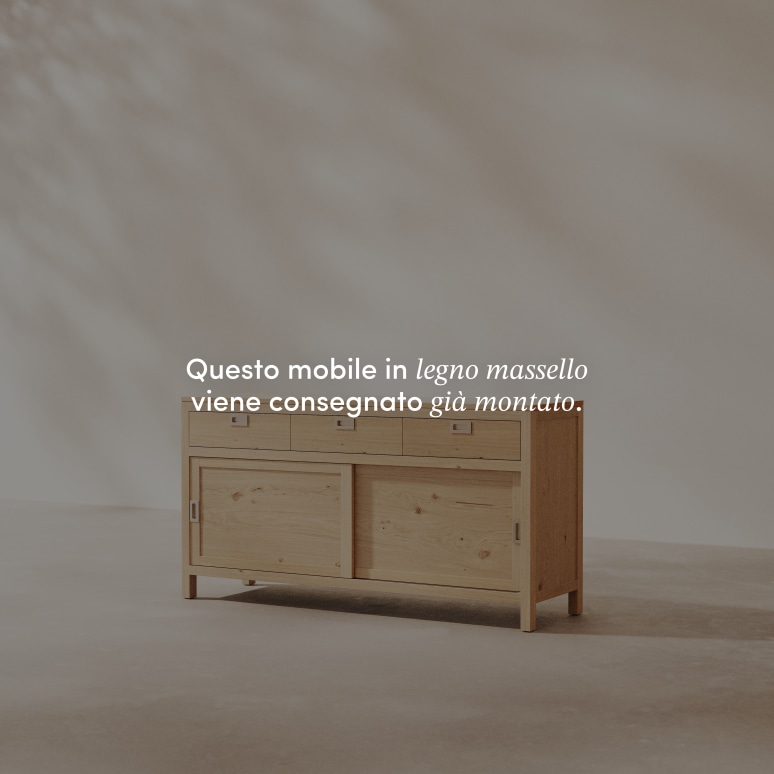 Heidi - Buffet e credenza in rovere massello 160 cm