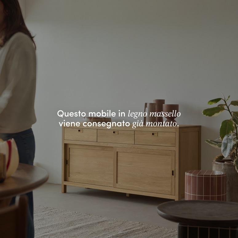 Heidi - Buffet e credenza in rovere massello 160 cm