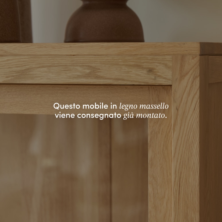Heidi - Vetrina in rovere massello 160 cm