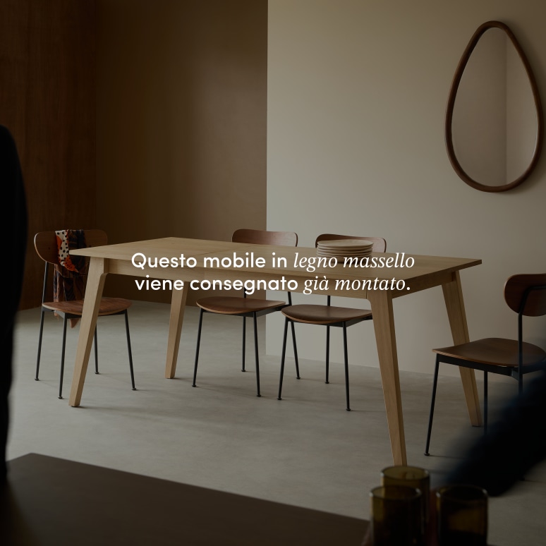 Esmée - Tavolo allungabile in rovere massello 4-6 pers.