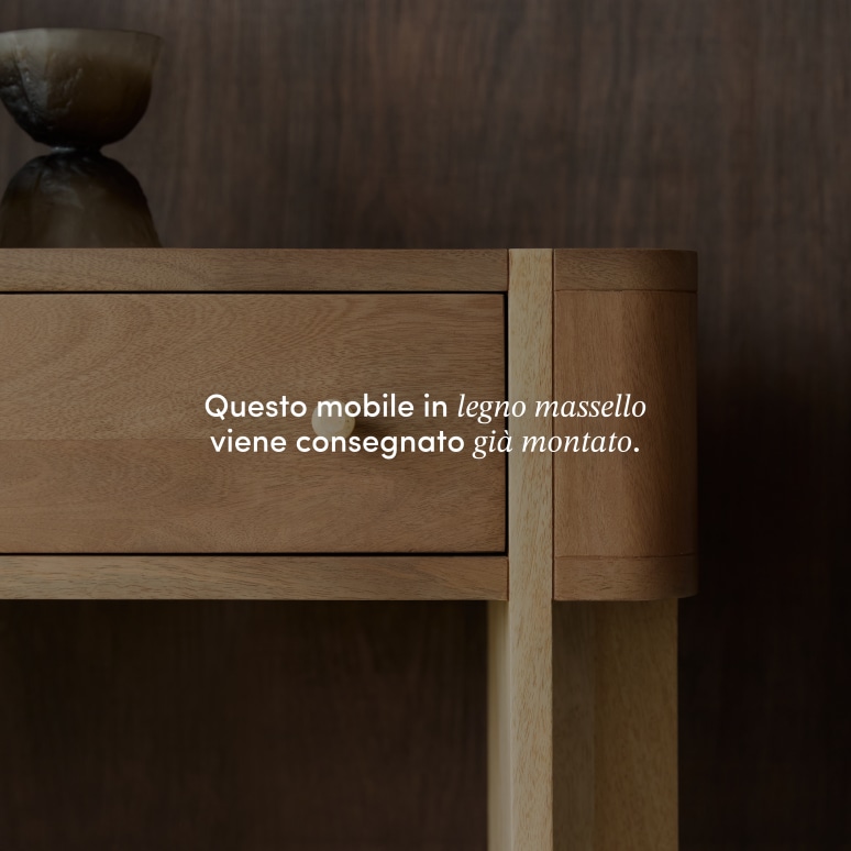 Gaya - Consolle in legno massello di mango