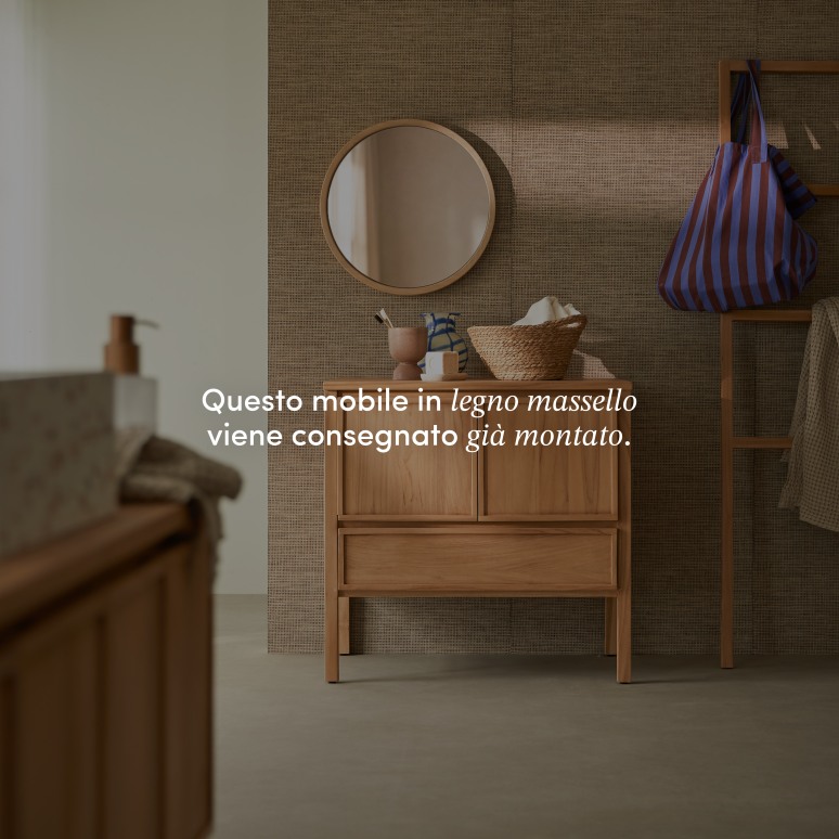 Jane -  Mobile contenitore in teak massello 80 cm