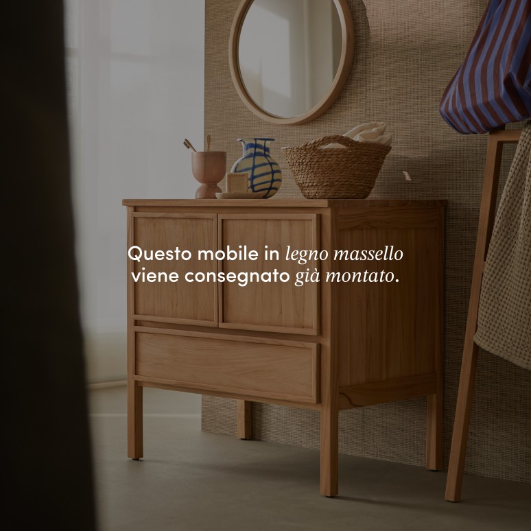 Jane -  Mobile contenitore in teak massello 80 cm