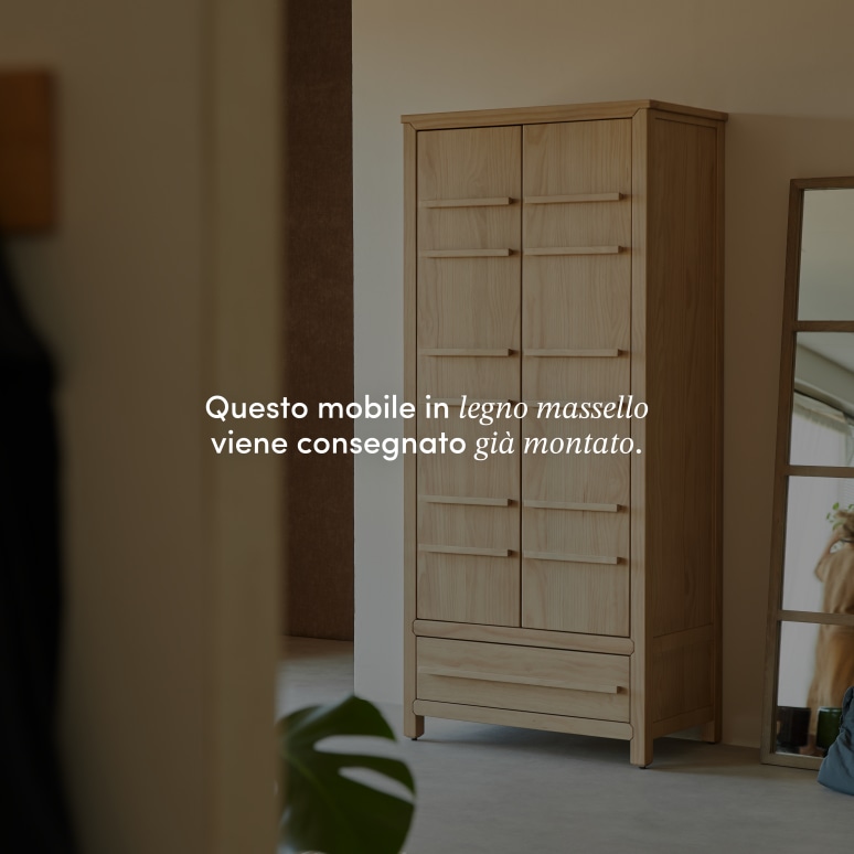 Qong - Armadio da ingresso in pino massiccio