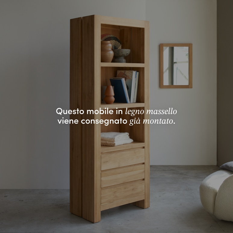 Eden - Libreria in teak massello
