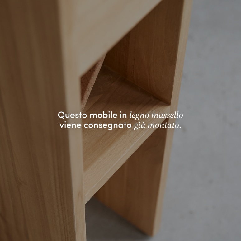 Eden - Comodino in teak massello