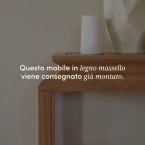 Achille - Console in teak massello 100 cm