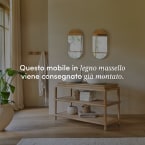 Achille - Mobile sottolavabo in teak massello 135 cm