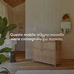 Achille - Credenza in teak massello 120 cm