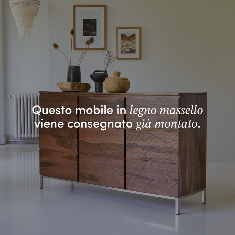 Nova - Buffet in legno di palissandro massello 155 cm