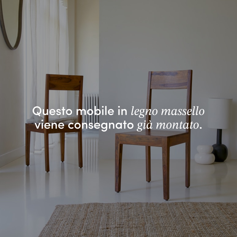 Mezzo - Sedia in legno di palissandro massello