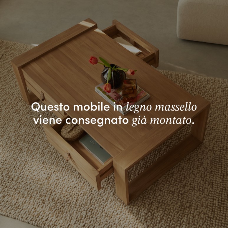 Minimalys - Tavolino in teak massello
