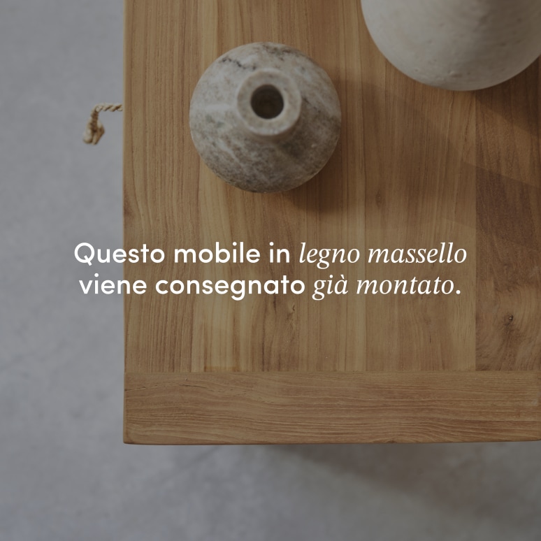 Minimalys - Comodino in teak massello