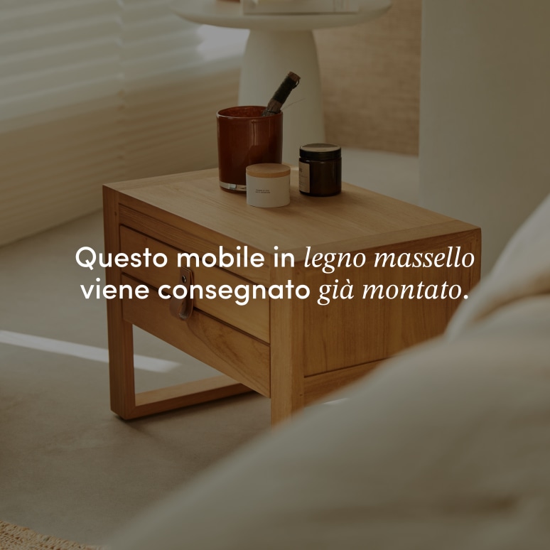 Minimalys - Comodino in teak massello