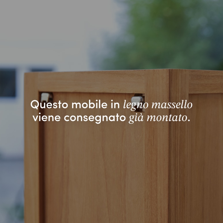 Serena - Scaffale a colonna in teak massello