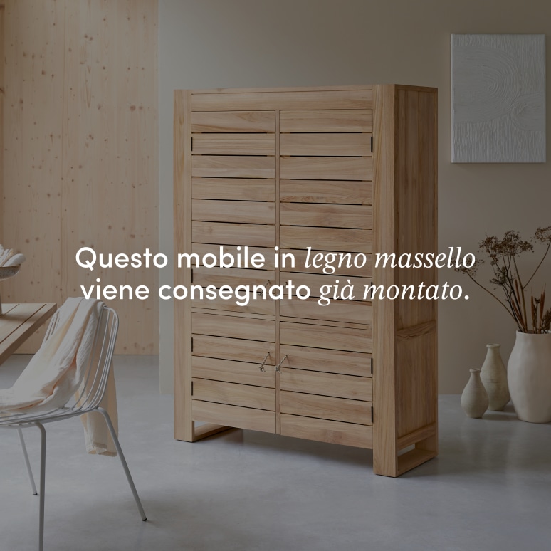 Minimalys - Credenza in teak massello 110 cm