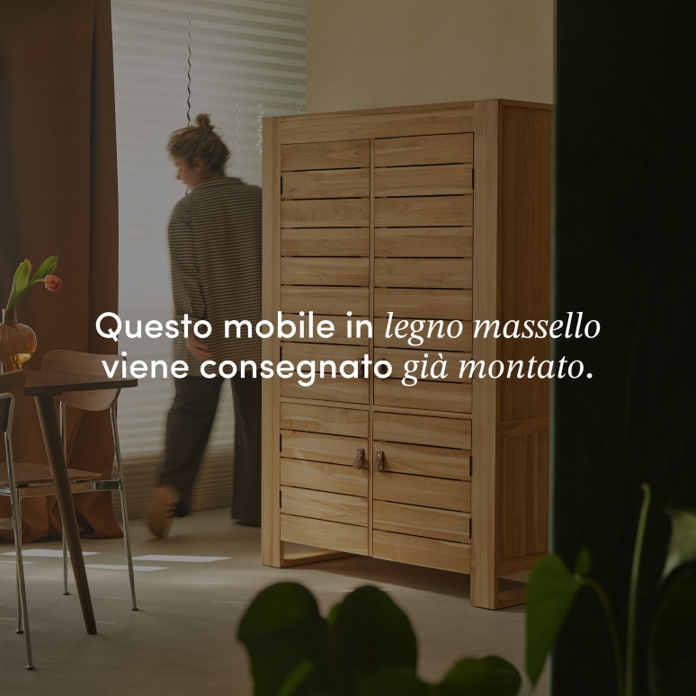 Minimalys - Credenza in teak massello 110 cm