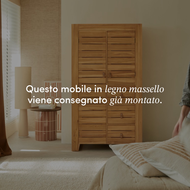 Minimalys - Armadio guardaroba in teak massello