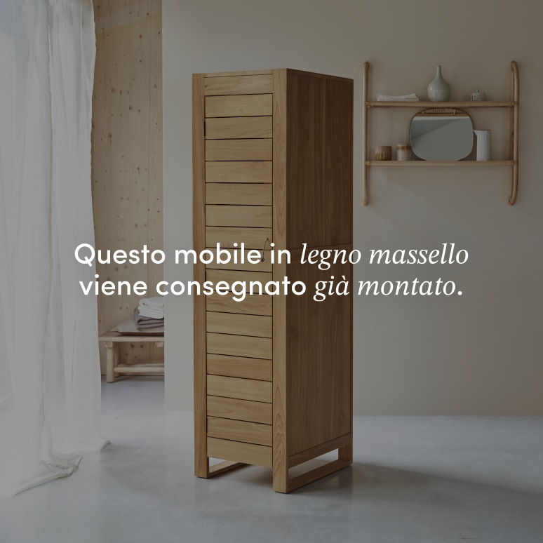 Minimalys - Colonna semplice in teak massello