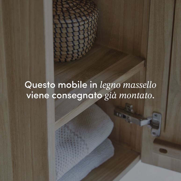 Typo - Mobile a colonna in teak massello