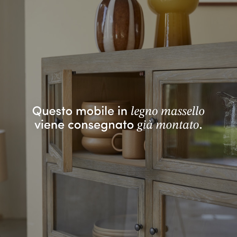 Pablo - Credenza in legno di quercia da 110 cm