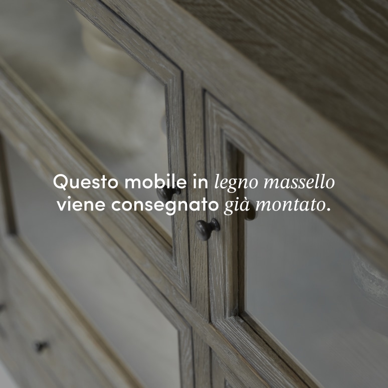 Pablo - Credenza in legno di quercia da 220 cm