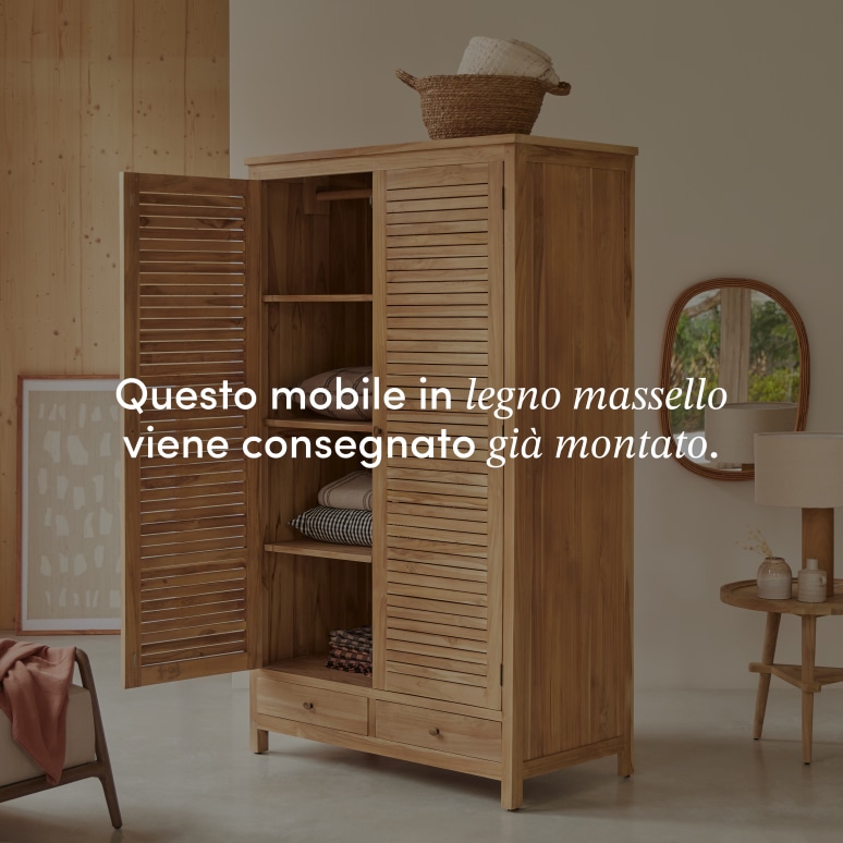 Suzette - Armadio d’ingresso in teak massello