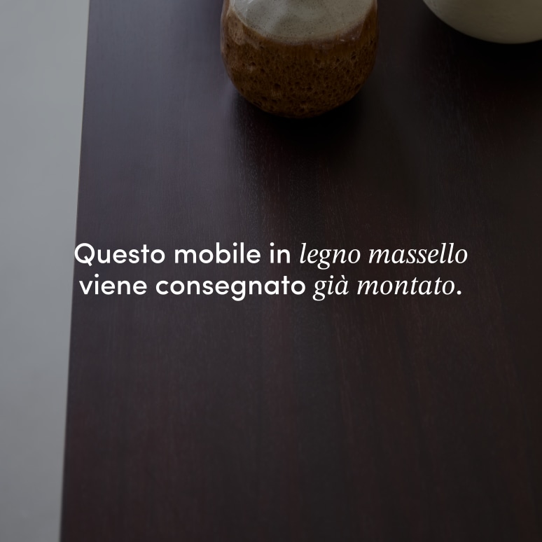 Frida - Buffet in legno di mogano massello 205 cm