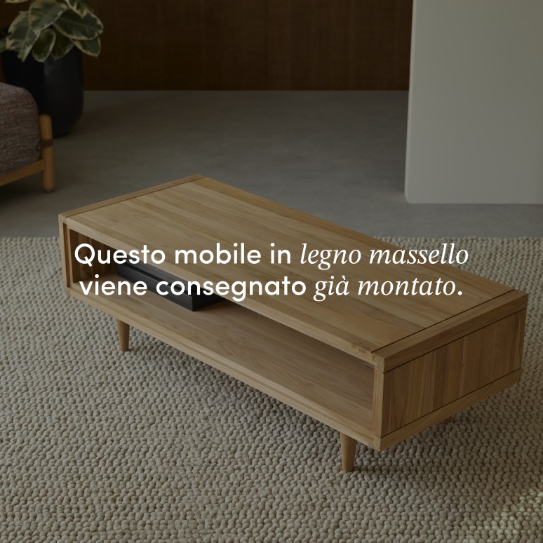 Jonàk - Tavolino in teak massello