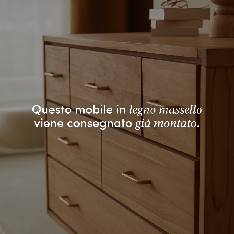 Kort - Cassettiera in teak massello