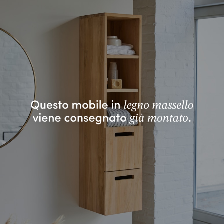 Line - Mobile a colonna in teak massello